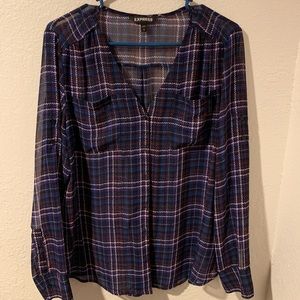 Express long sleeve top, multicolor